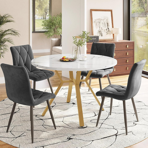 Round dining table - round,