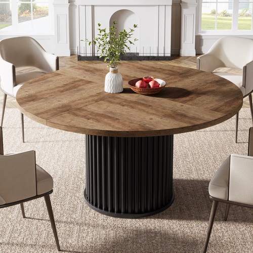 Black round dining - round, for