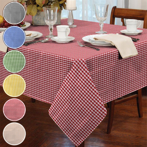 Gingham check tablecloth - gingham,
