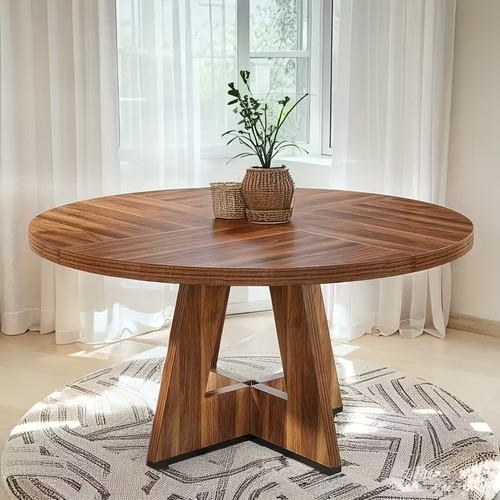Round dining table - dining,