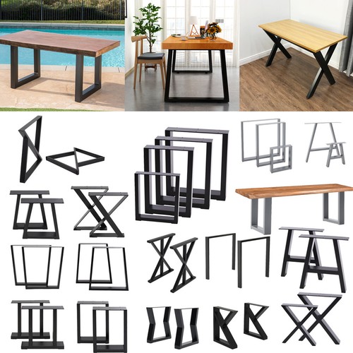 Steel table legs trapezium - table,