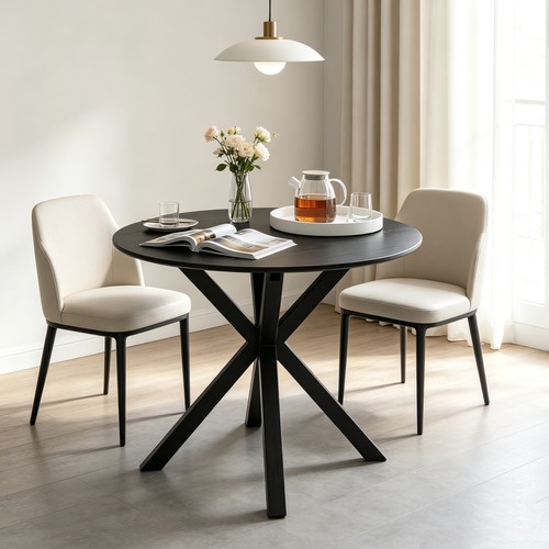 80cm round dining table - dining, modern