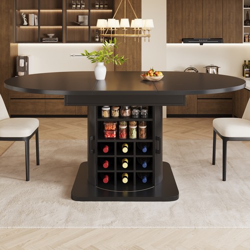 Round extendable kitchen - round, table