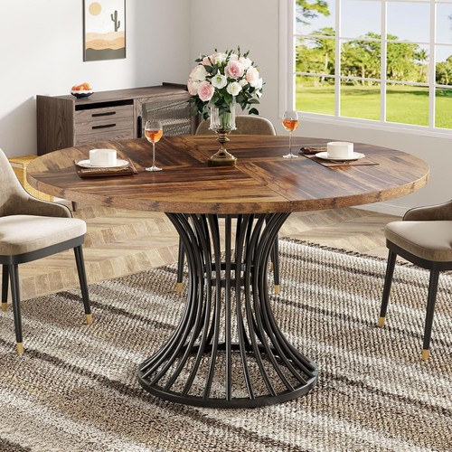 Round dining table for 6 - round, 4-6