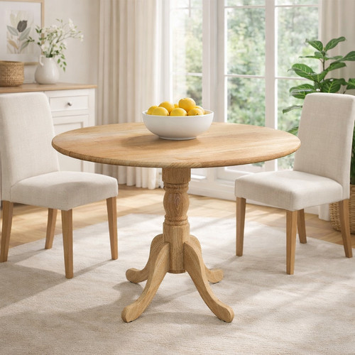Round dining table 100cm - round,