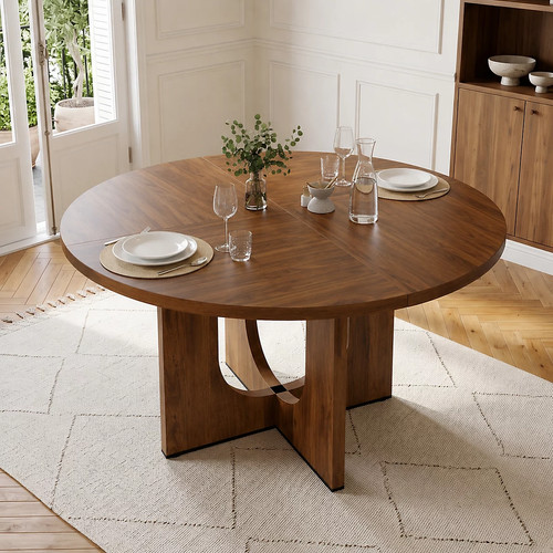 Round dining table for 6 - round,