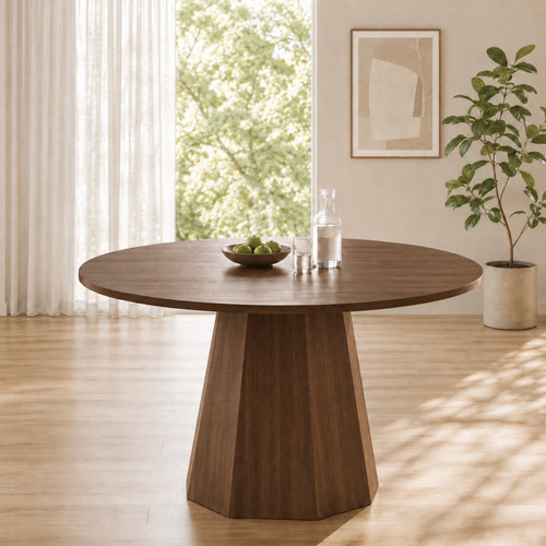 120cm round dining table - round,