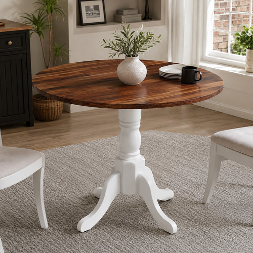 Round dining table 100cm - round,