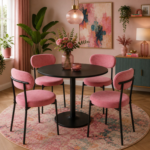 Modern stylish round - round, dining