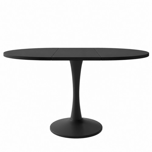 Extendable dining table - dining, black