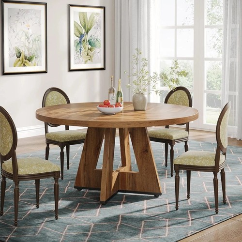 Round dining table - round,