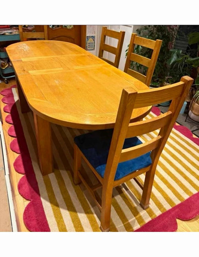 Solid oak wood round - wood, edges