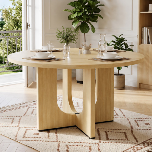 Round dining table farmhouse - dining,