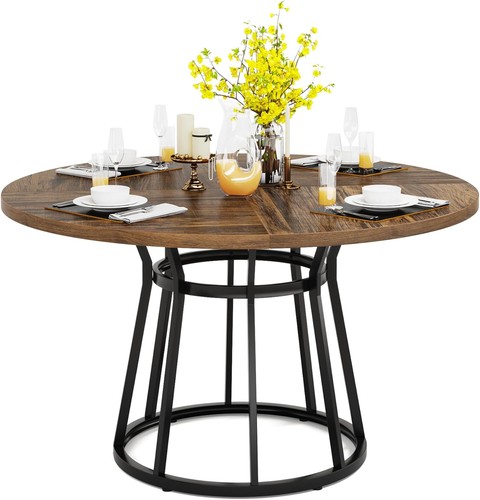 120cm round dining table - round,