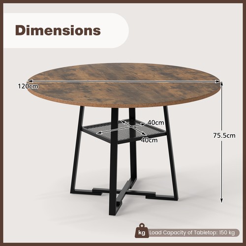 120 kitchen table round - cm,