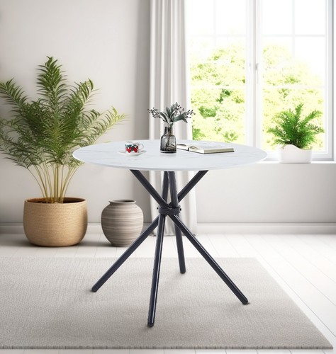Round dining table - round,