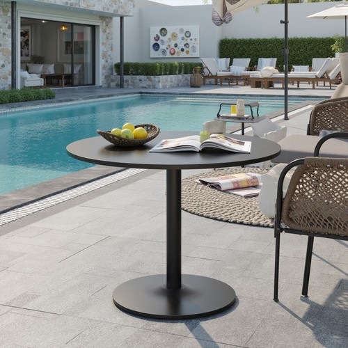 Round square pedal base dining - round/square,