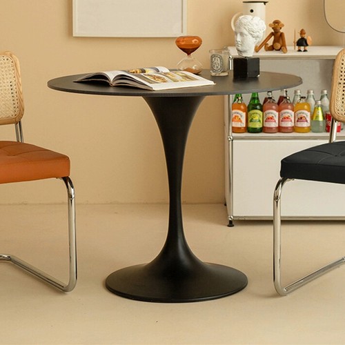 90cm modern round dining table - modern,