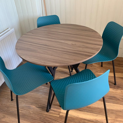 Round industrial dining - industrial,
