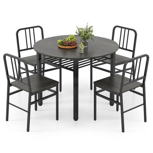 Piece grey dining table - 5,