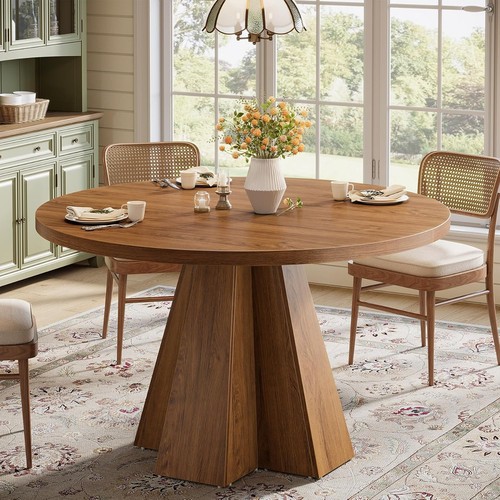 Inch round dining table - 46.46-inch,